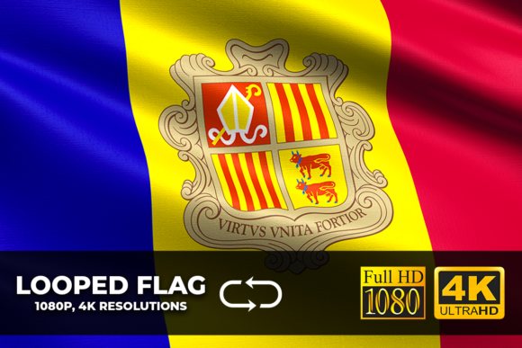 Download Andorra Looping Flag 4K Resolution - Premium Resources