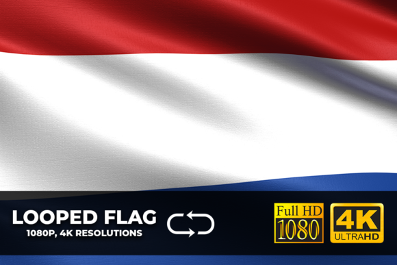 Download Netherlands Looping Flag 4K Resolution - Premium Resources
